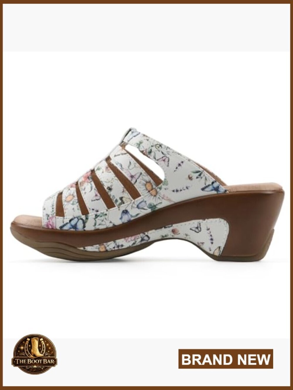 Strappy Cage Slide Sandal with Cushioned Insole and Adjustable Strap - Picture 5 of 7